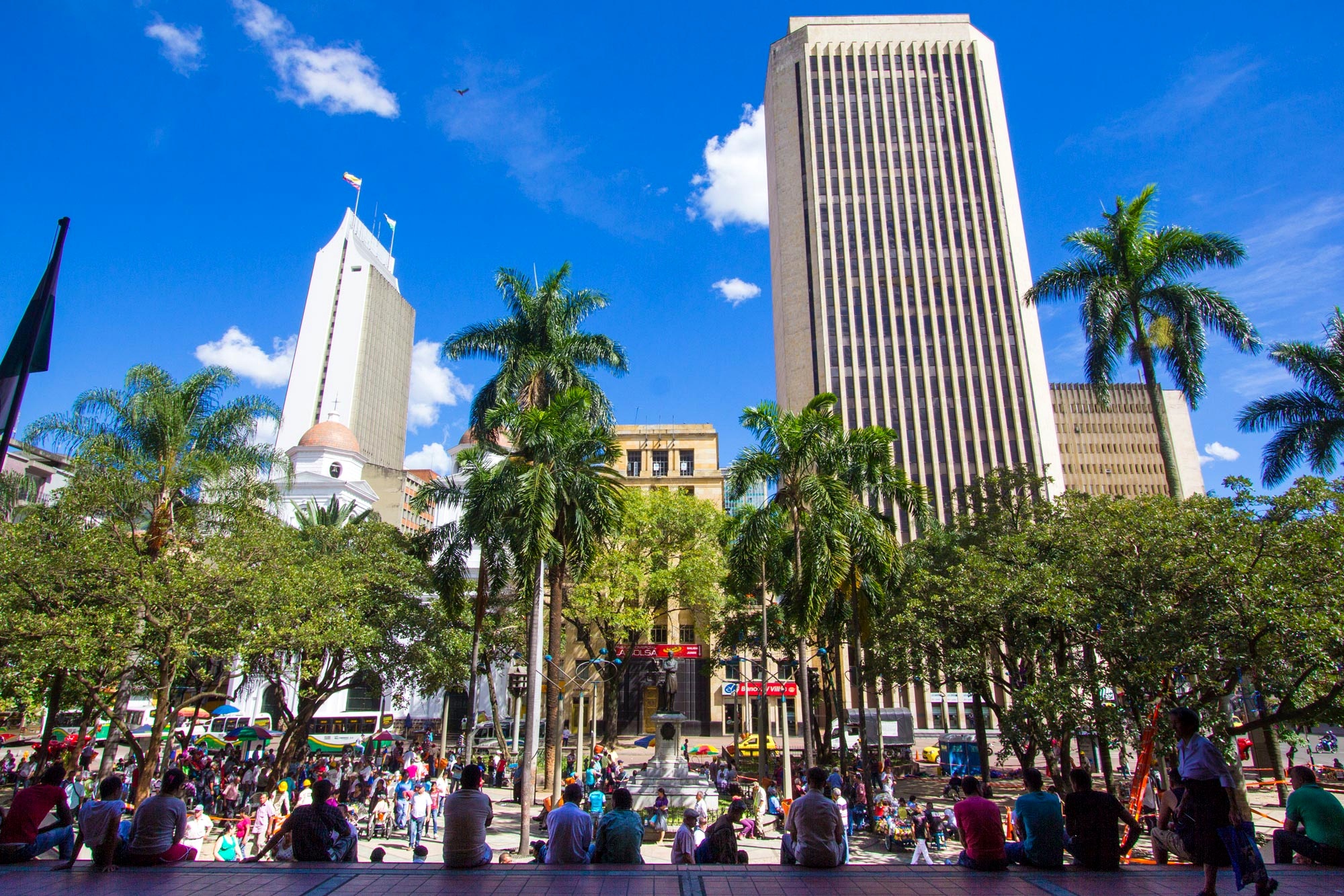 Parque Berrío y centro de Medellín